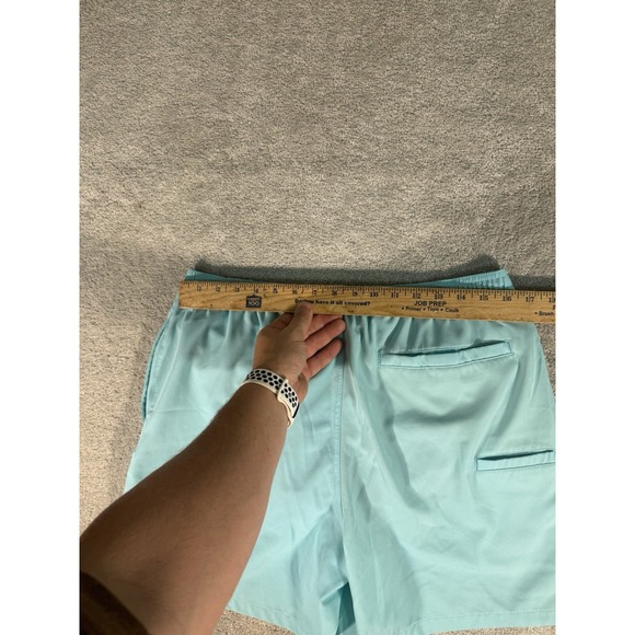 HUK Shorts Men Large ~32 Pursuit Volley Swim Fishing Blue Lined Compression - Picture 9 of 12